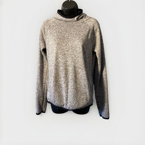 Tek Gear On-The-Go-Gear Women's Gray Fleece Cowl Long Sleeve Top Size Small - Picture 2 of 6